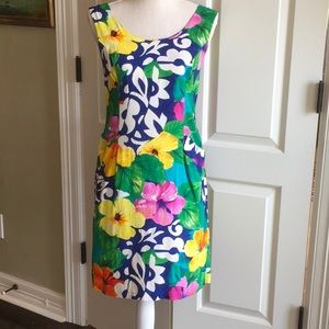 Sun Dress Multi Color Floral Excellent Condition